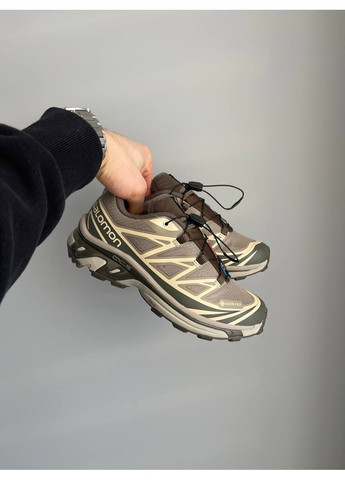 Кросівки жіночі і чоловічі Salomon XT-6 Gore-Tex Brown | Саломон ХТ-6 коричневі No Brand коричневі демісезони (361312737)