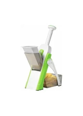 Багатофункціональна овочерізка SAFE SLICE MANDOLINE з нержавіючої сталі для нарізки овочів та фруктів з контей Hengda (379897772)