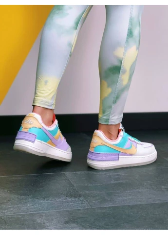 Комбіновані кросівки shadow pale ivory No Brand Air Force 1