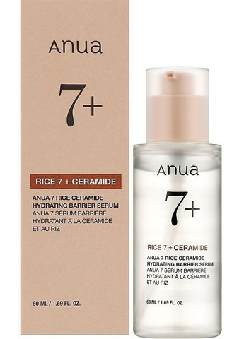 Освітлювальна рисова сироватка 50 мл Rice 7 Ceramide Hydrating Barrier Serum Anua (361072566)
