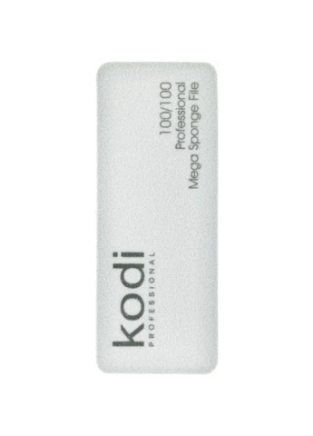 Міні-баф для нігтів №169 прямокутний 100/100 сірий Kodi Professional (399419655)