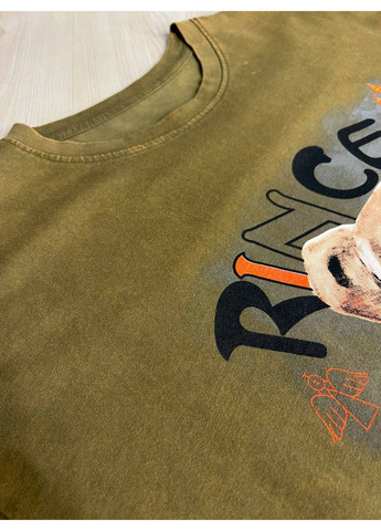 Футболка жіноча YIGOU 76 тай-дай з ведмедиком оверсайз No Brand - (329417452)