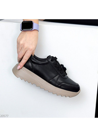 520 Кросовки Замшевые Черные бежевая подошва KDSL чёрные демисезоны (372384853)