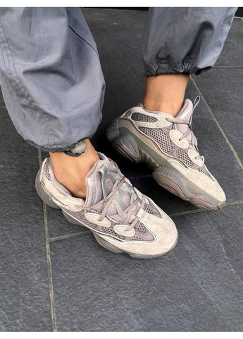 КРОСІВКИ ЖІНОЧІ ADIDAS YEEZY BOOST 500 ASH GREY V2 АДІДАС ІЗІ БУСТ No Brand сірі демісезони (367175299)