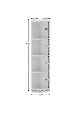 Стеллаж угловой из дерева Хатчестон зефир (УСП-003620) No Brand (327847416)