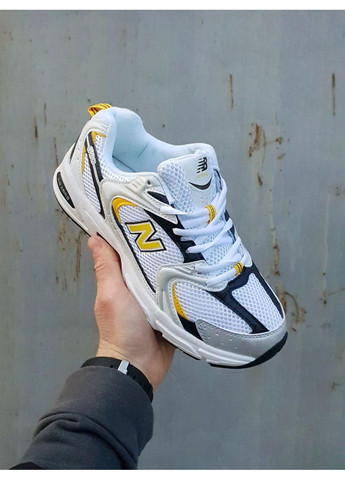 КРОСІВКИ ЖІНОЧІ NEW BALANCE 530 WHITE YELLOW BLACK НЬЮ БЕЛАНС 530 No Brand чорні демісезони (369389853)