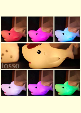 Ночник детский силиконовый Акула LJC-153 Losso (327041646)