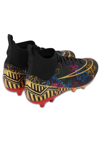 Черные бутсы футбольные с носком 055-40-45-2 размер SP-Sport