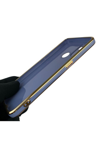 Чехол для A53 4G с защитой камеры с золотой окантовкой на оппо а53 синий gs1 Oppo (366231237)