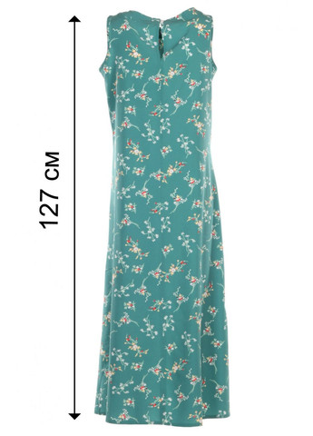 Зелена повсякденний жіноча сукня до підлоги в квіти (ll916615647) LadyLike