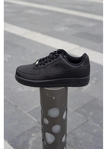 КРОССОВКИ ЖЕНСКИЕ NIKE AIR FORCE 1 CLASSIC BLACK НАЙК АИР ФОРС 1 ЧЕРНЫЕ No Brand чёрные демисезоны (391952453)