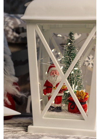 Ліхтарик Новорічний із Сантою (білий) Oris (368782597)