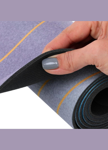Килимок для йоги замшевий каучуковий FI-5662-69 Record (334304444)