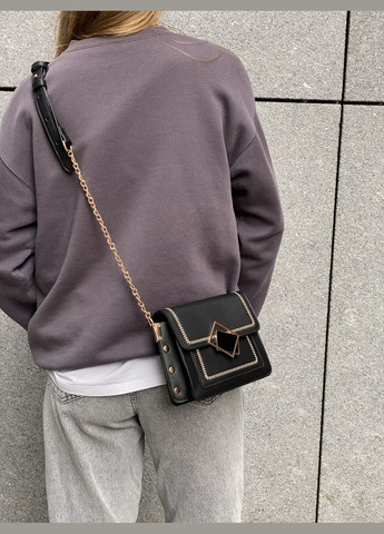 Жіноча сумка 8504 крос-боді чорна No Brand (290686494)