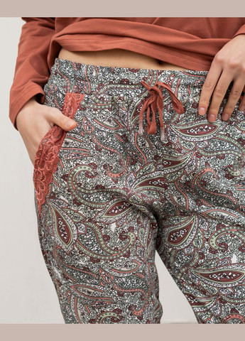 Теракотова жіночий комплект зі штанами Nicoletta