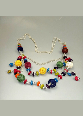 Намисто ручної роботи в стилі бохо Яскраве жіноче намисто+подарок No Brand (342384815)