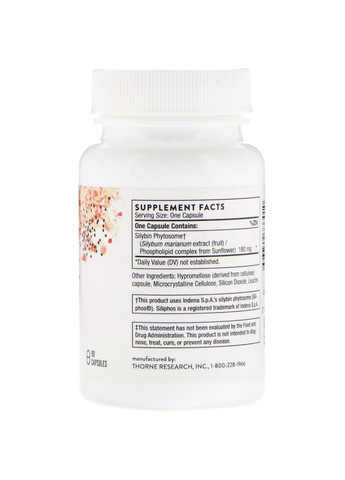 Фосфолипидный комплекс из подсолнечника, 90 капсул Thorne Research (366733685)