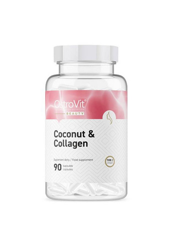 Препарат для суглобів та зв'язок Coconut & Collagen, 90 капсул Ostrovit (293482191)