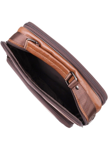 Сумка мужская с ручкой для переноса в руке из натуральной кожи 23031 Светло-коричневый Vintage (357494978)