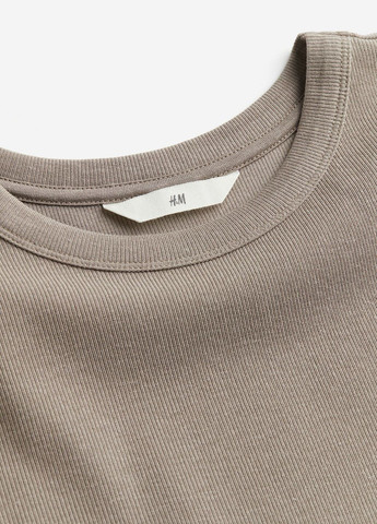 Сіро-бежева літня футболка H&M