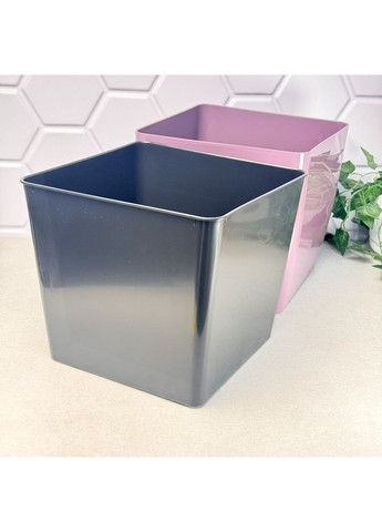 Квадратний вазон для кімнатного куща 27*27*26 14л, Квадро Фіолет Алеана (365815048)