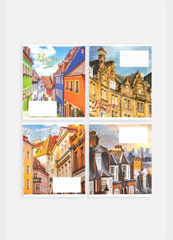 Тетрадь в клетку 18 листов цвет разноцветный ЦБ-00255156 Фабрика Поліграфіст (307362193)