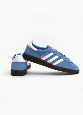 Голубые демисезонные кроссовки мужские handball spezial blue bd7632 adidas