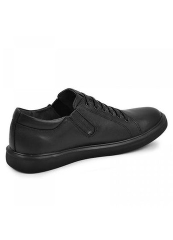 Черные мужские кожанные туфли (31 см) черные (1398) Maxus