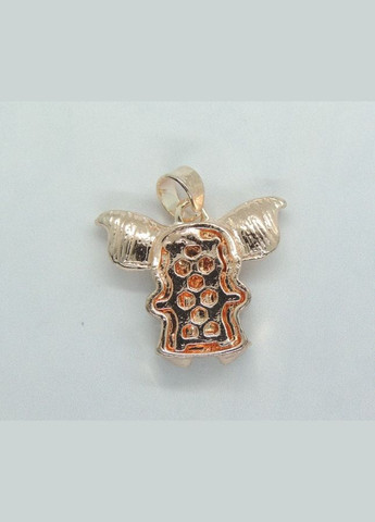 Кулон золотистый Гремлин с сердцем красный камень фианит Fashion Jewelry (285110601)
