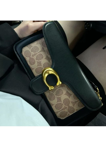 Сумка Tabby 26 shoulder black/brown з преміум екошкіри, Сумка Tabby 26 коричневого кольору Coach (362588241)