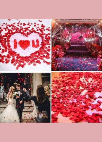 Декоративні пелюстки троянди ТемноЧервоні 5000 шт (М2370165) No Brand (302746919)