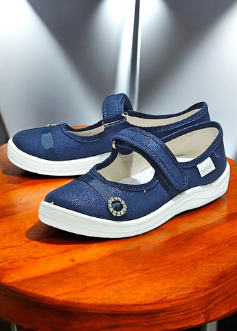 Дитячі ортопедичні тапочки капчики на липучці для дівчинки до школи на змінку Waldi (327432071)