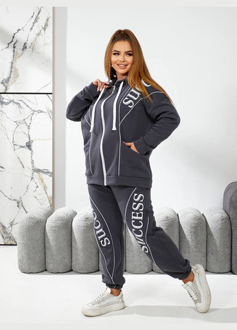 Жіночий теплий спортивний костюм колір пляшка New Trend (304989280)