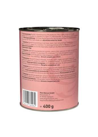 Влажный корм для собак No.02 говядина 400 г Dogz Finefood (391437034)