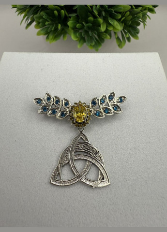 Кулон срібло 925 проба Дукач колоски лунниця в триквері, означає достаток, вірність, захист і любов No Brand (338861833)