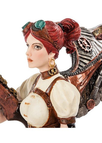 Статуетка в стилі Стипанк Дівчина 20 см 1903744 полістоун Veronese (302239178)