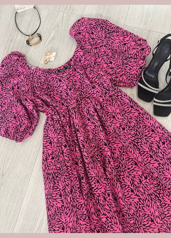 Малинова повсякденний, кежуал, коктейльна, вечірня жіноча сукня кльош No Brand