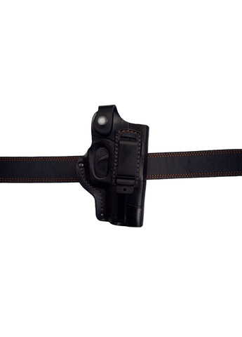 Кобура Storm (Шторм) поясная + скрытого внутрибрючного ношения формованная с клипсой (кожа, черная) Сварог (342375296)