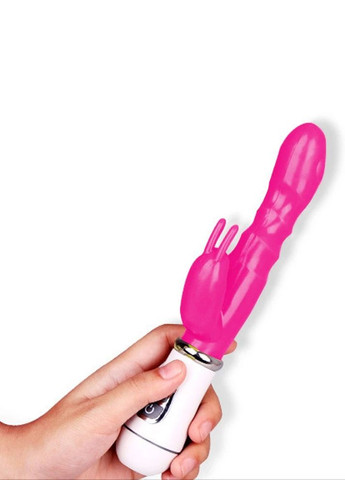 Вагінальний вібратор із кліторальною стимуляцією, 12 режимів, на батарейках, 10117 No Brand (315360075)