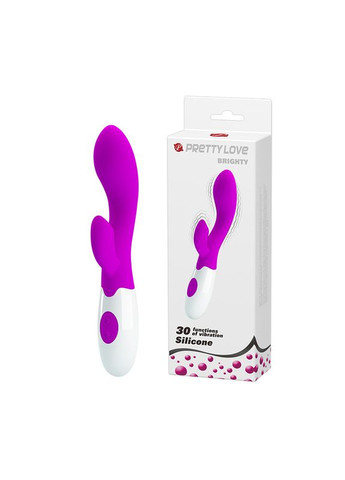 Вібратор з додатковим стимулятором клітора, 30 режимів вібрації - Pretty Love Brighty Vibrator Purple Drive LyBaile (322535780)