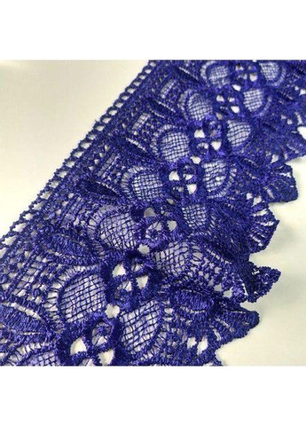 (1 метр) Кружево макраме 12 см цвет - синий (40М-L0370-2) Plus-plus (352744622)