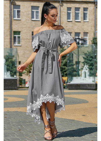 Серое платье 968.3534 Seventeen