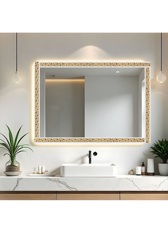 Молдинг 3000х50х6 мм Белый с золотом SW-00002688 Sticker Wall (367831392)