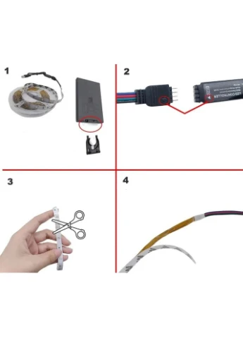 Світлодіодна стрічка RGB 10м, різнокольорова,, BL-220V-144L-10M (47820-144L_473) XPRO (393252193)