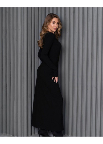 Черное повседневный платье 14226 l черный ISSA PLUS