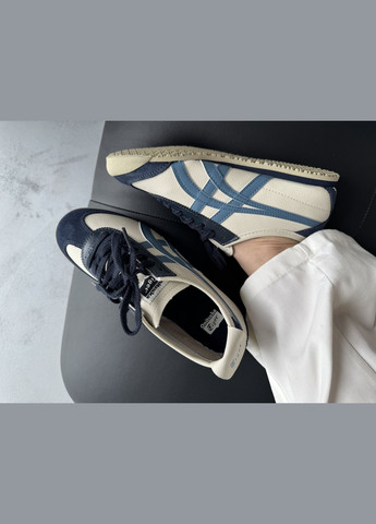 Кроссовки женские Asics Onitsuka Tiger Mexico Beige Blue | Асикс Онитсука Тайгер бежевые No Brand бежевые демисезоны (342717929)