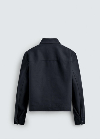 Темно-синя демісезонна куртка Zara