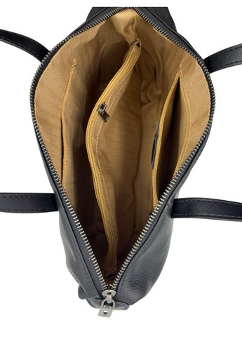 Сумка женская из натуральной кожи черная 2 ручки 3717 No Brand (368801427)