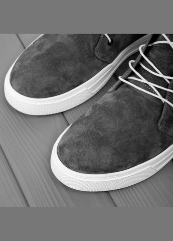 Черевики дезерти з натуральної замші сіри, шкіряна підкладка Dux Premium Kindzer 3500 (316635736)