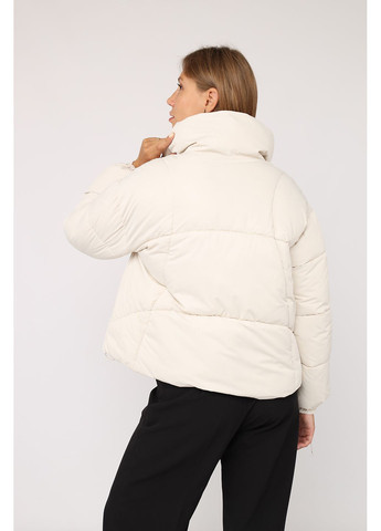 Молочная демисезонная куртка женская цвет молочный cb-00277856 Yuki